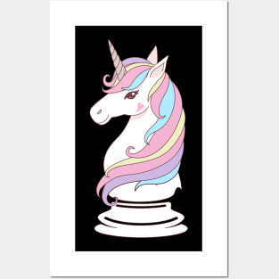 Chessicorn Funny Unicron Play Chess Gift Posters and Art